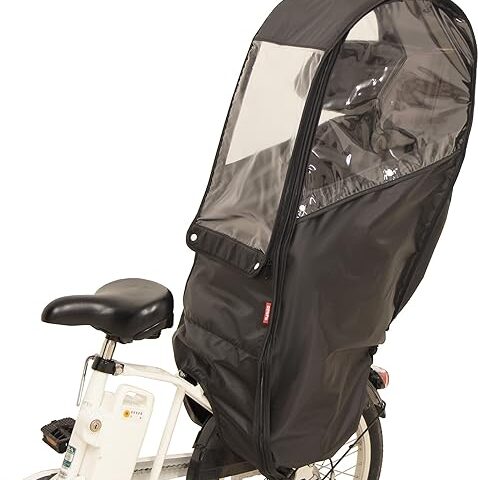 MARUTO D-5RBBDX2 Rain Cover for Rear Child Seat, Black