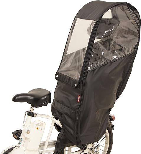 MARUTO D-5RBBDX2 Rain Cover for Rear Child Seat, Black