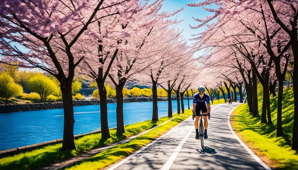 淀川サイクリングロードの風景