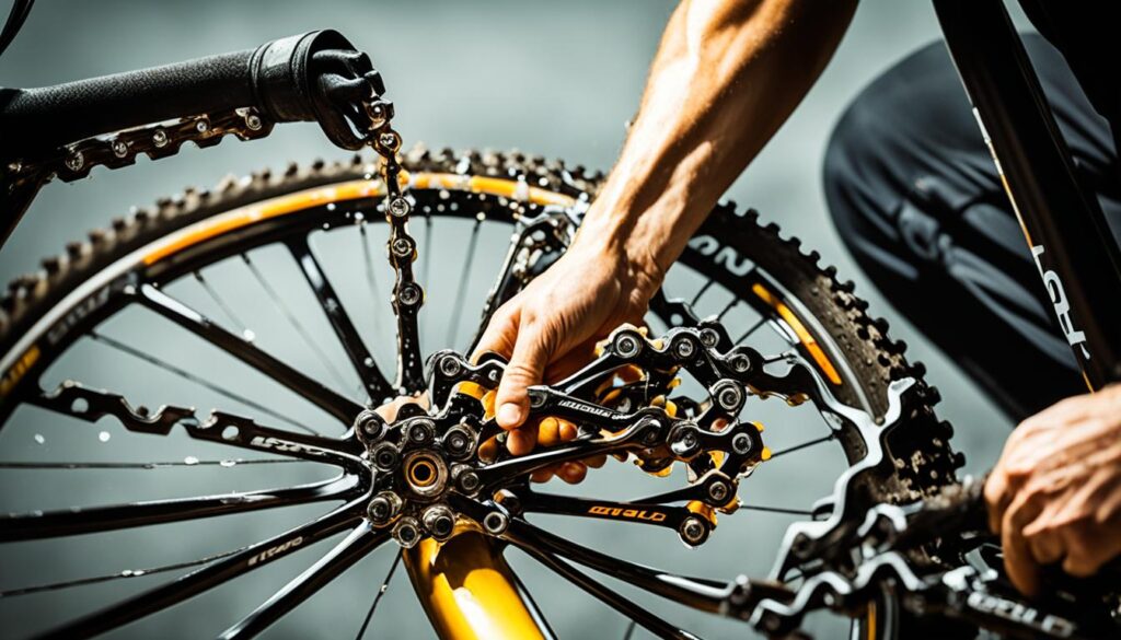 自転車の注油による修理方法