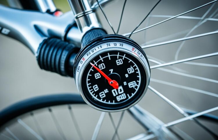 自転車 英式バルブ 空気圧