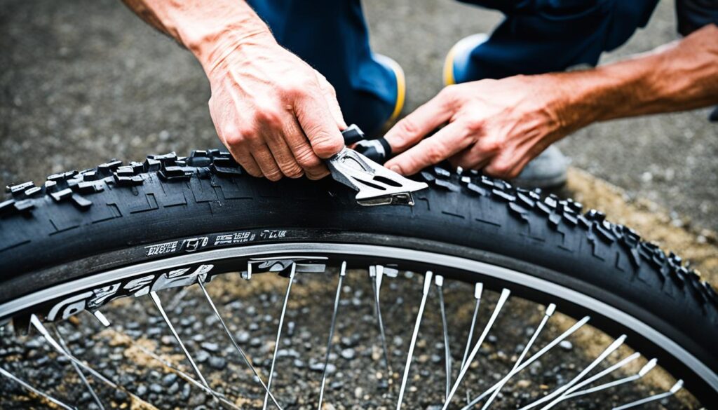 自転車の虫ゴム