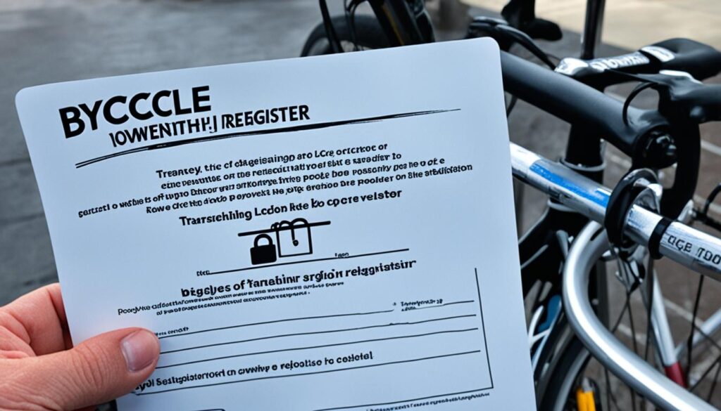 自転車の防犯登録解除と譲渡証明書の作成