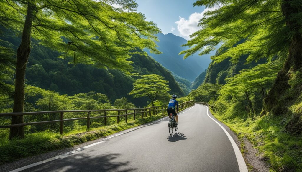 白山市のサイクリングコース