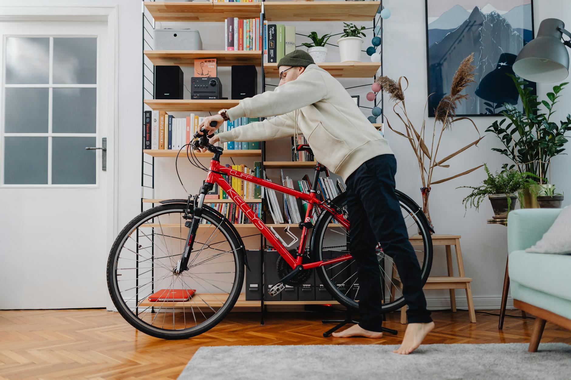 bicycle stand indoor storage rack